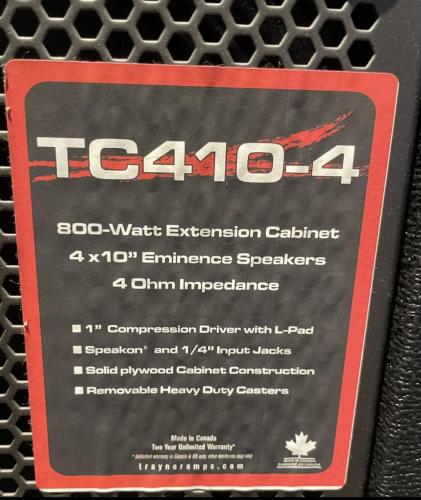 TC410-4 Bass Cab