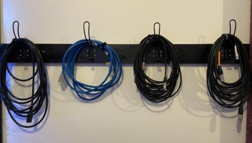 Cords & Cables in Room - power, extension, patch, XLR